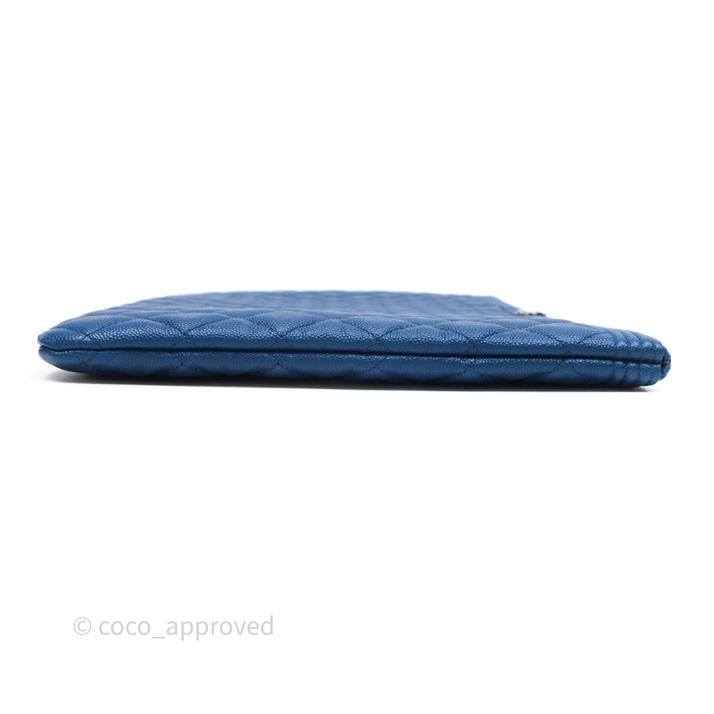Chanel Large O Case Boy Blue Caviar Ruthenium Hardware
