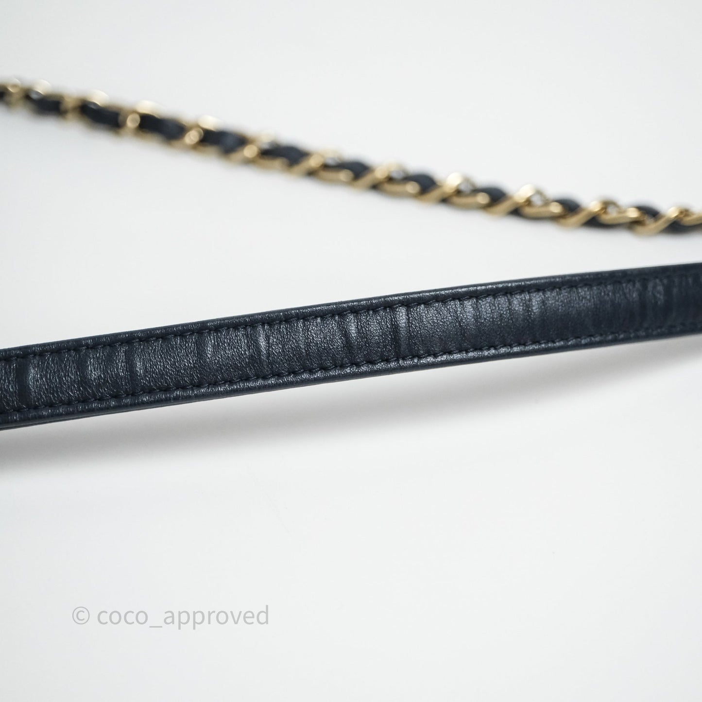 Chanel Small Trendy CC Navy Lambskin Gold Hardware