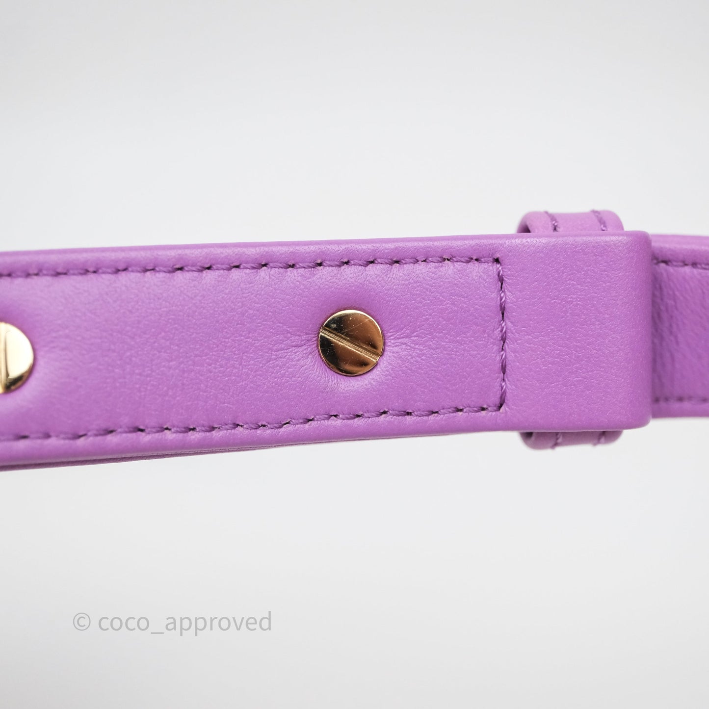 Chanel Chevron Small Boy Purple Calfskin Gold Hardware