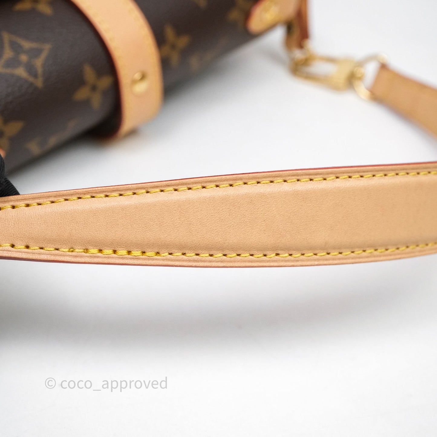 Louis Vuitton Saumur BB Monogram Bag Gold Hardware
