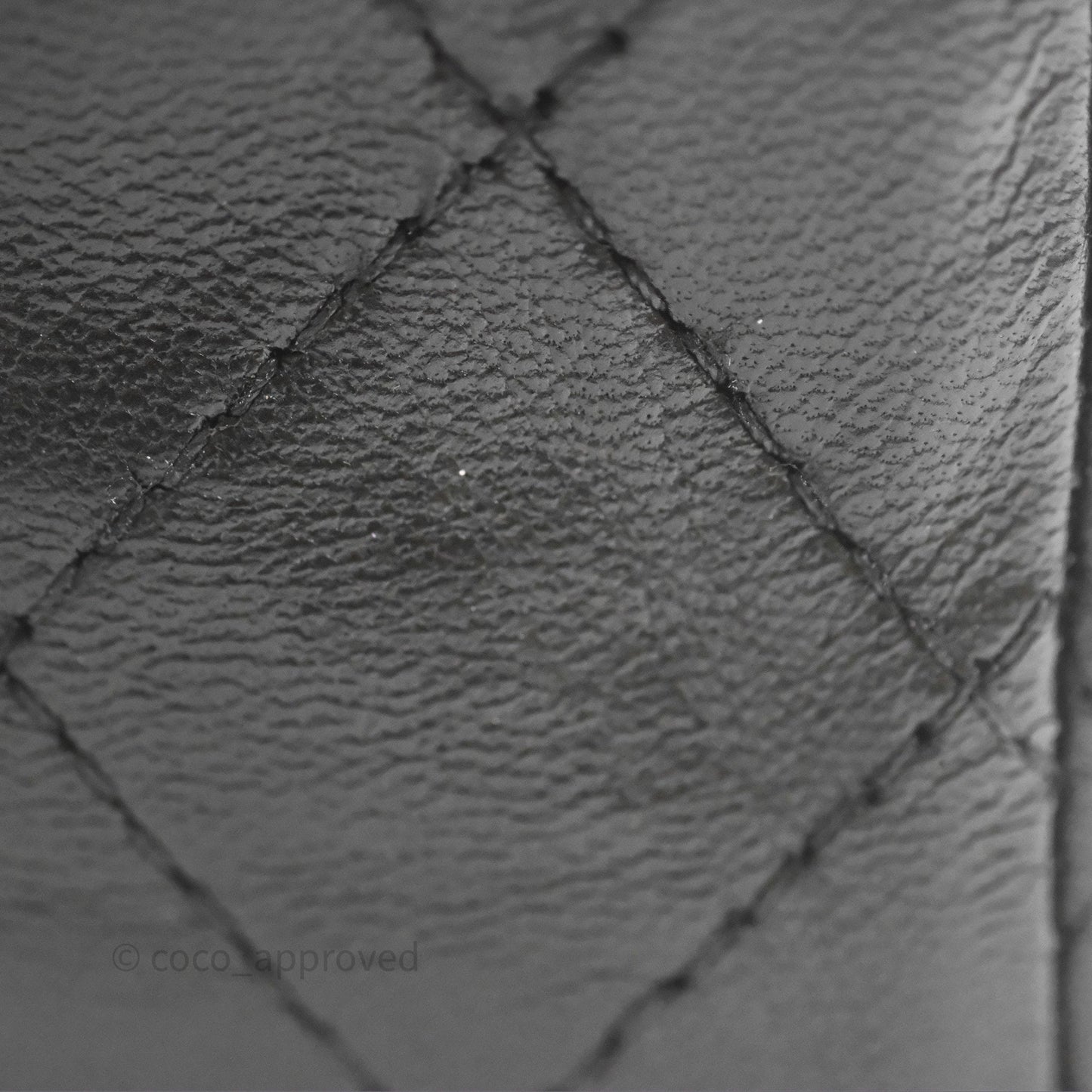 Chanel Mini Square Flap Quilted Black Lambskin Silver Hardware