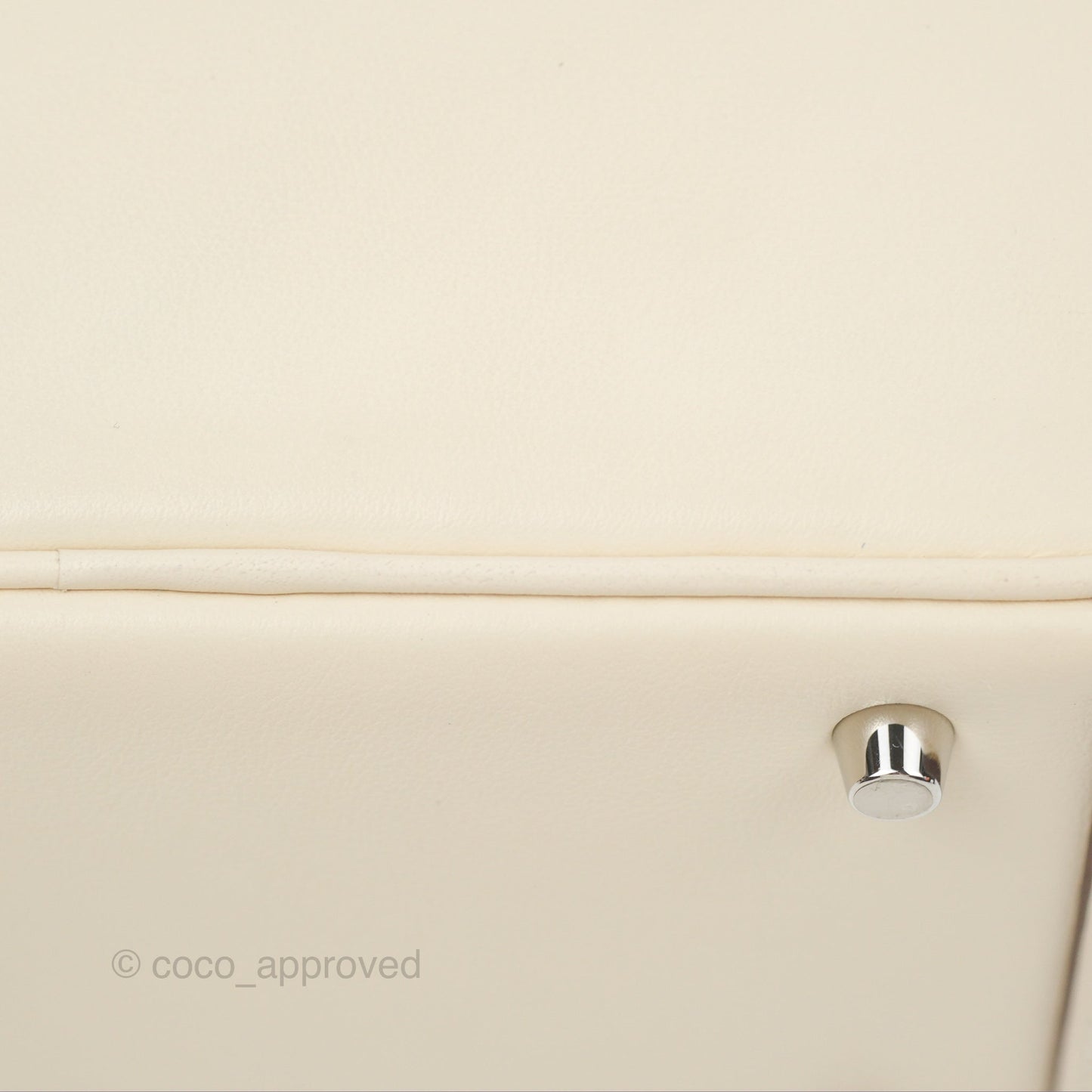 Hermès Mini Lindy 20 Nata/ Lime Swift Palladium Hardware