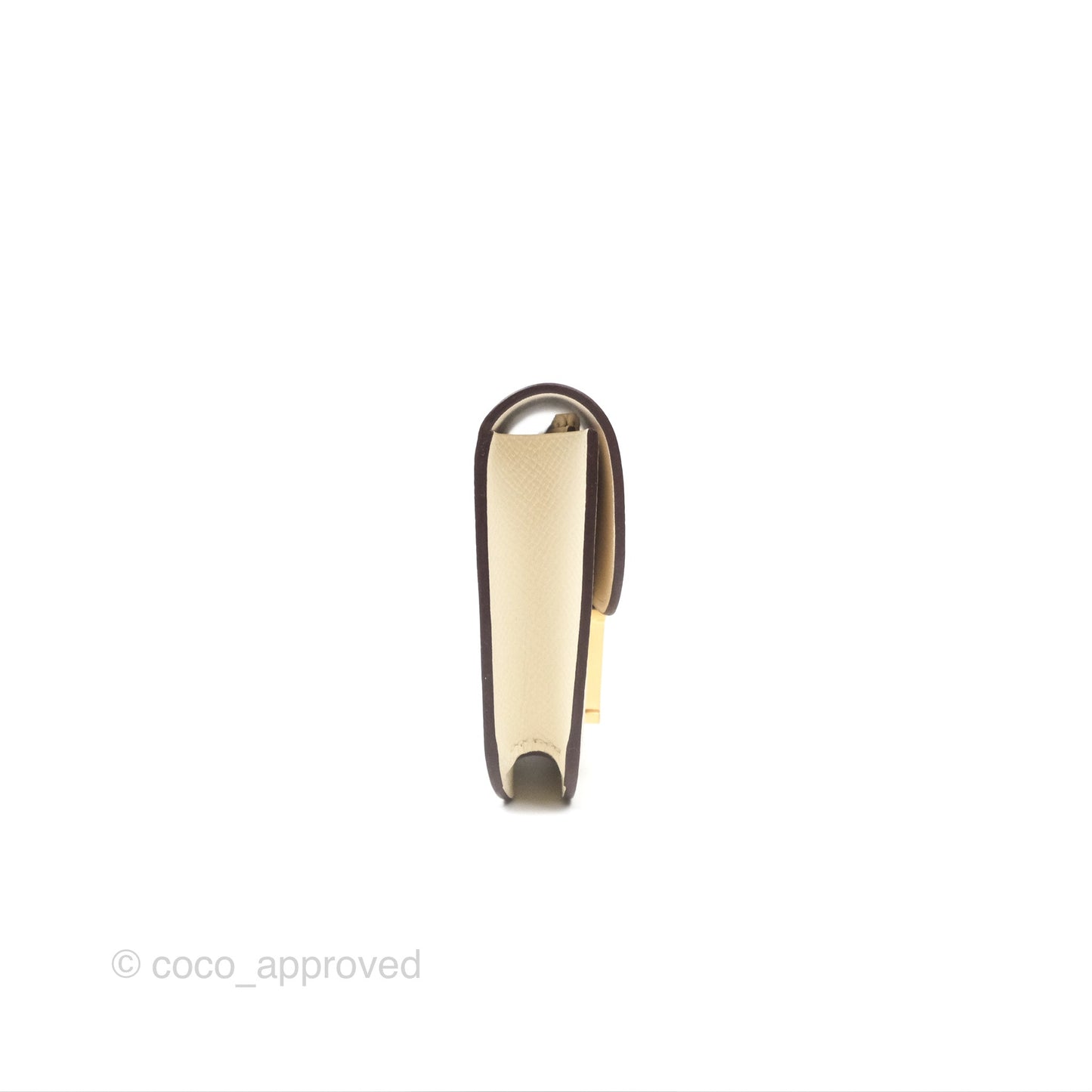 Hermès Constance Slim Wallet Nata I2 Epsom Gold Hardware