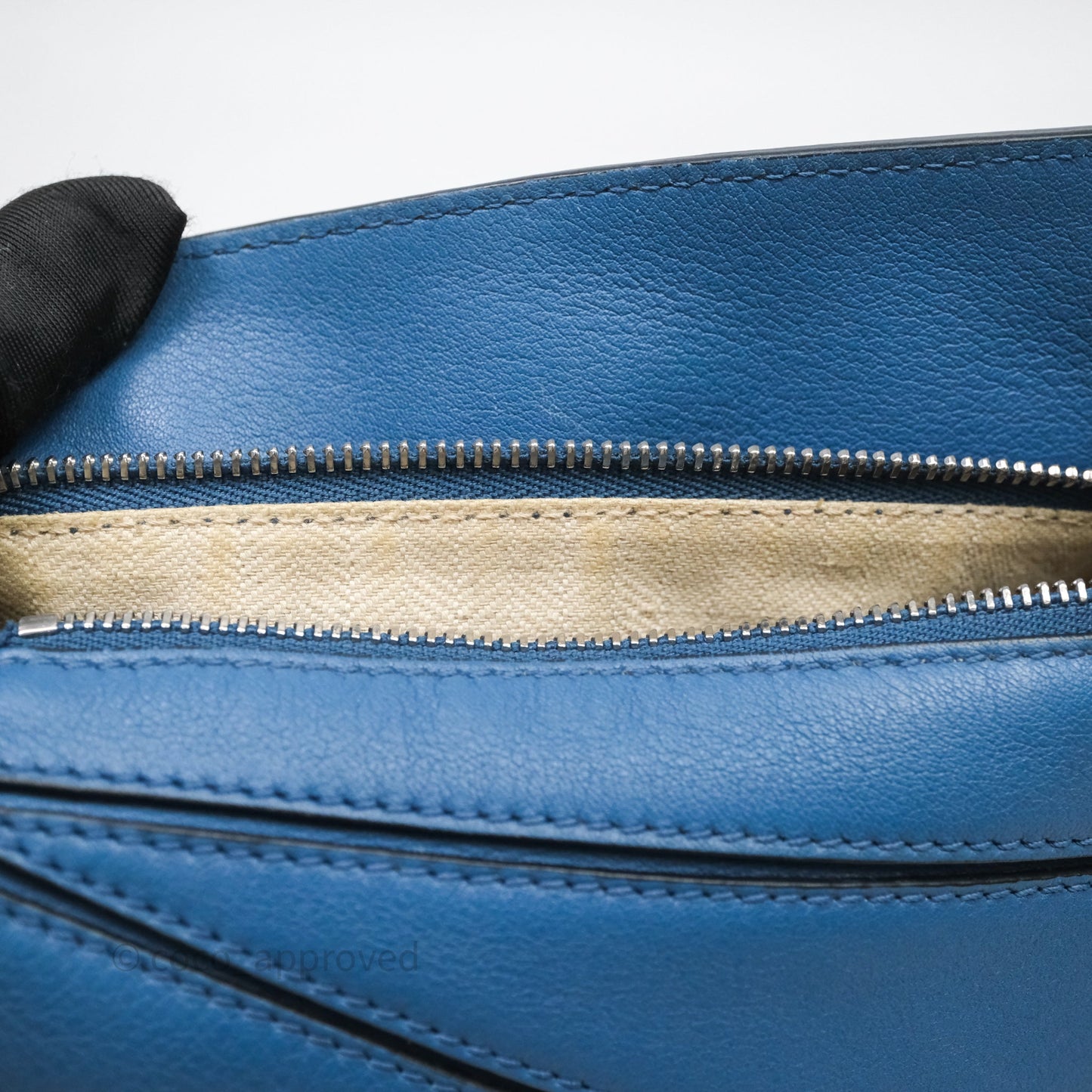 Loewe Mini Puzzle Bag Blue Calfskin