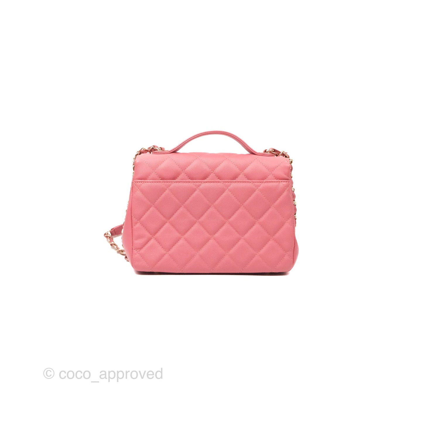 Chanel Quilted Medium Business Affinity Flap Pink Caviar Gold Hardware