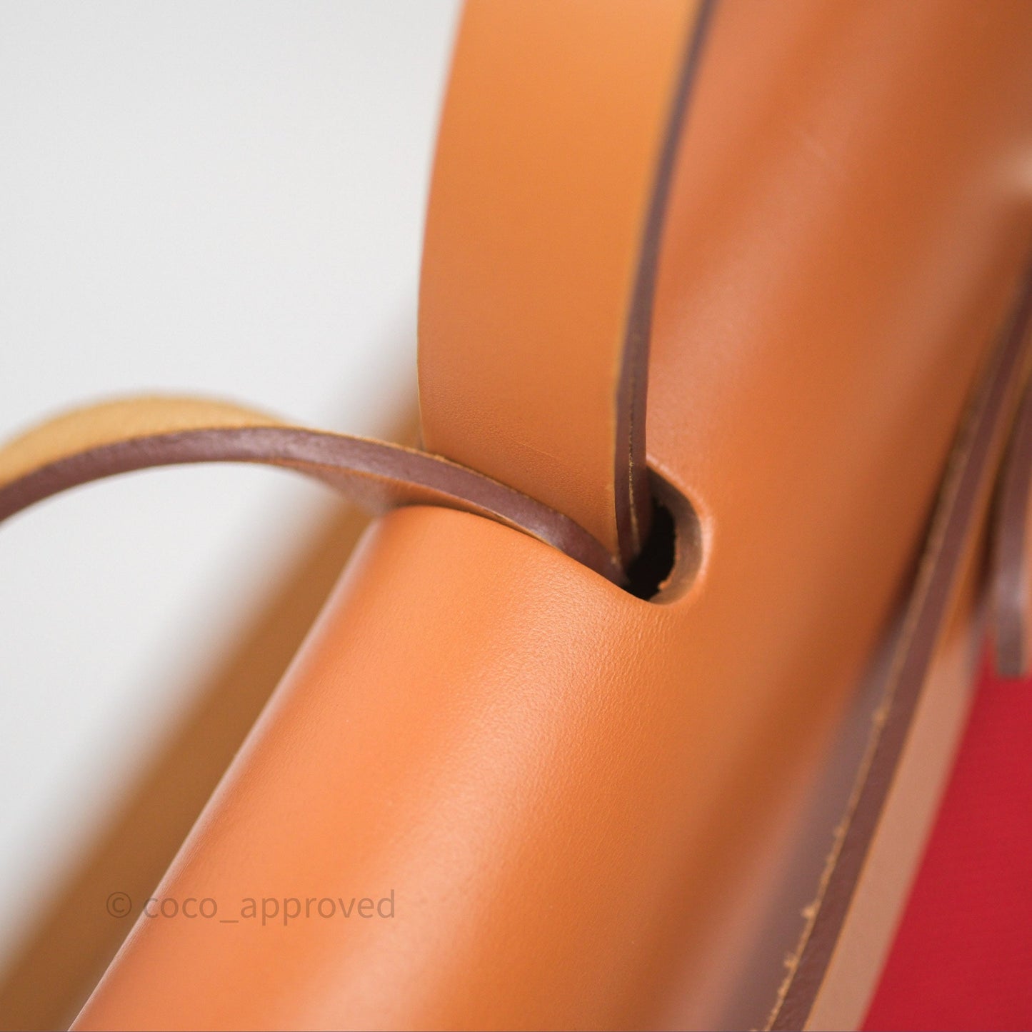 Hermès Herbag Zip 31 Red/Natural Canvas Palladium Hardware