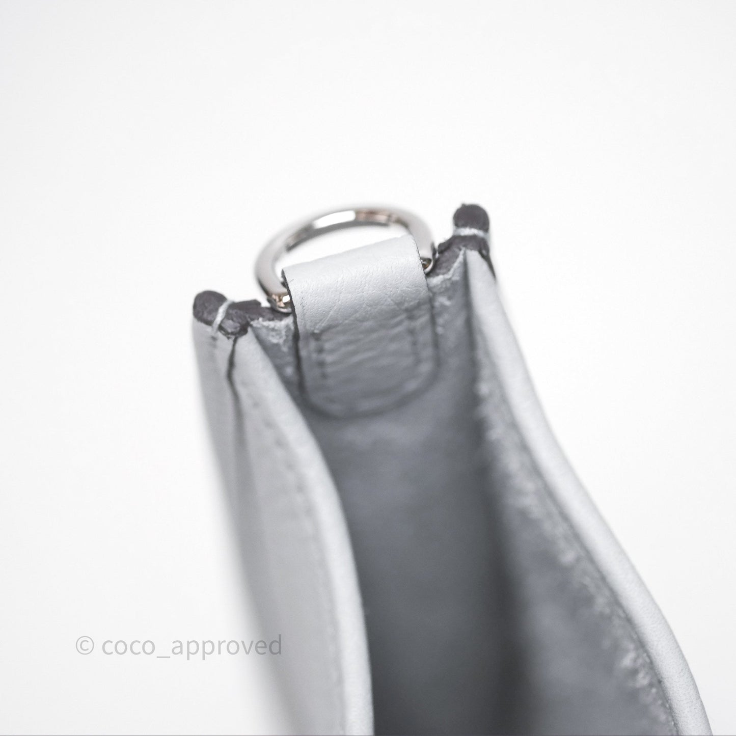 Hermès Mini Evelyne 16 Glacier 8U Clemence Palladium Hardware
