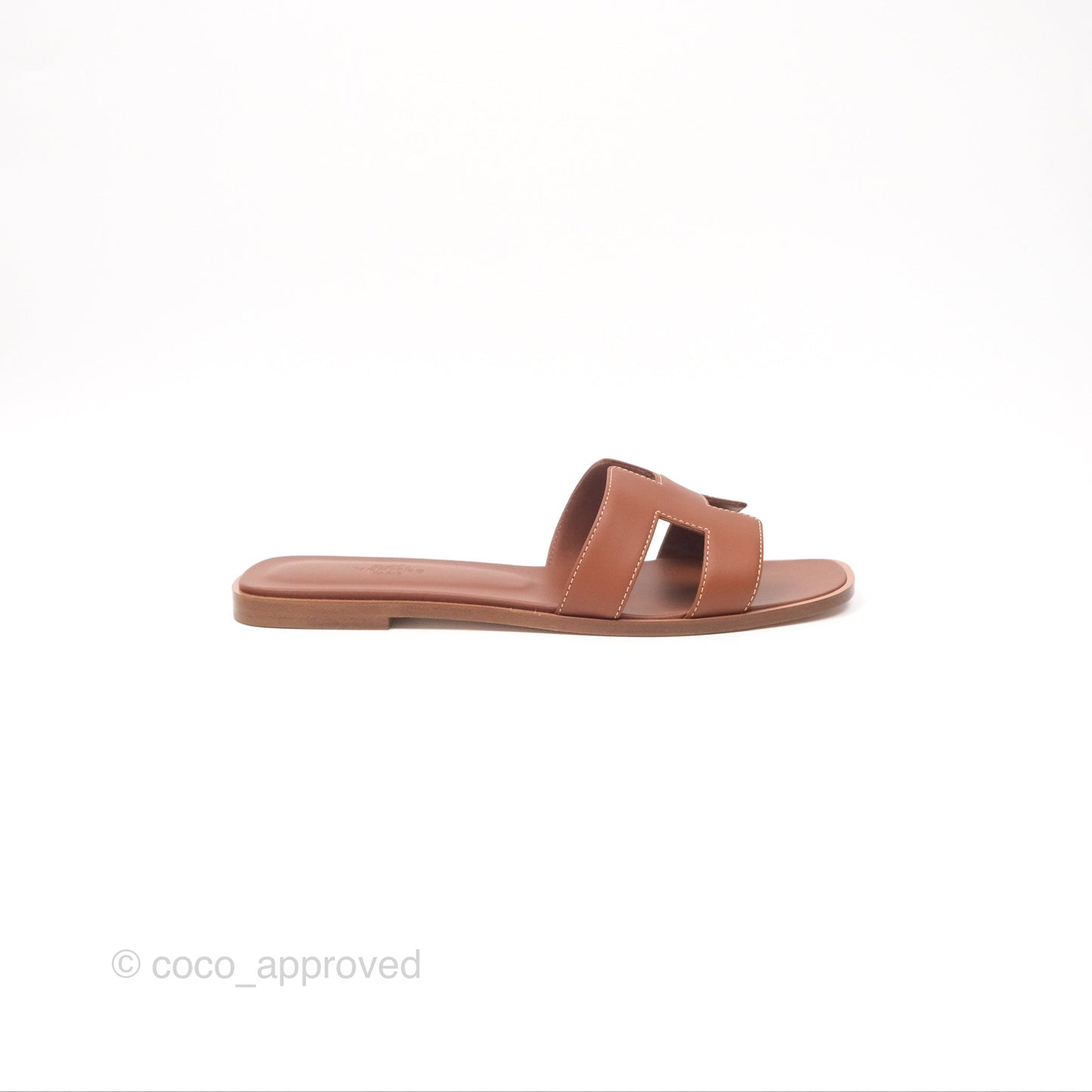 Hermès Oran Sandals in Gold Size 40.5