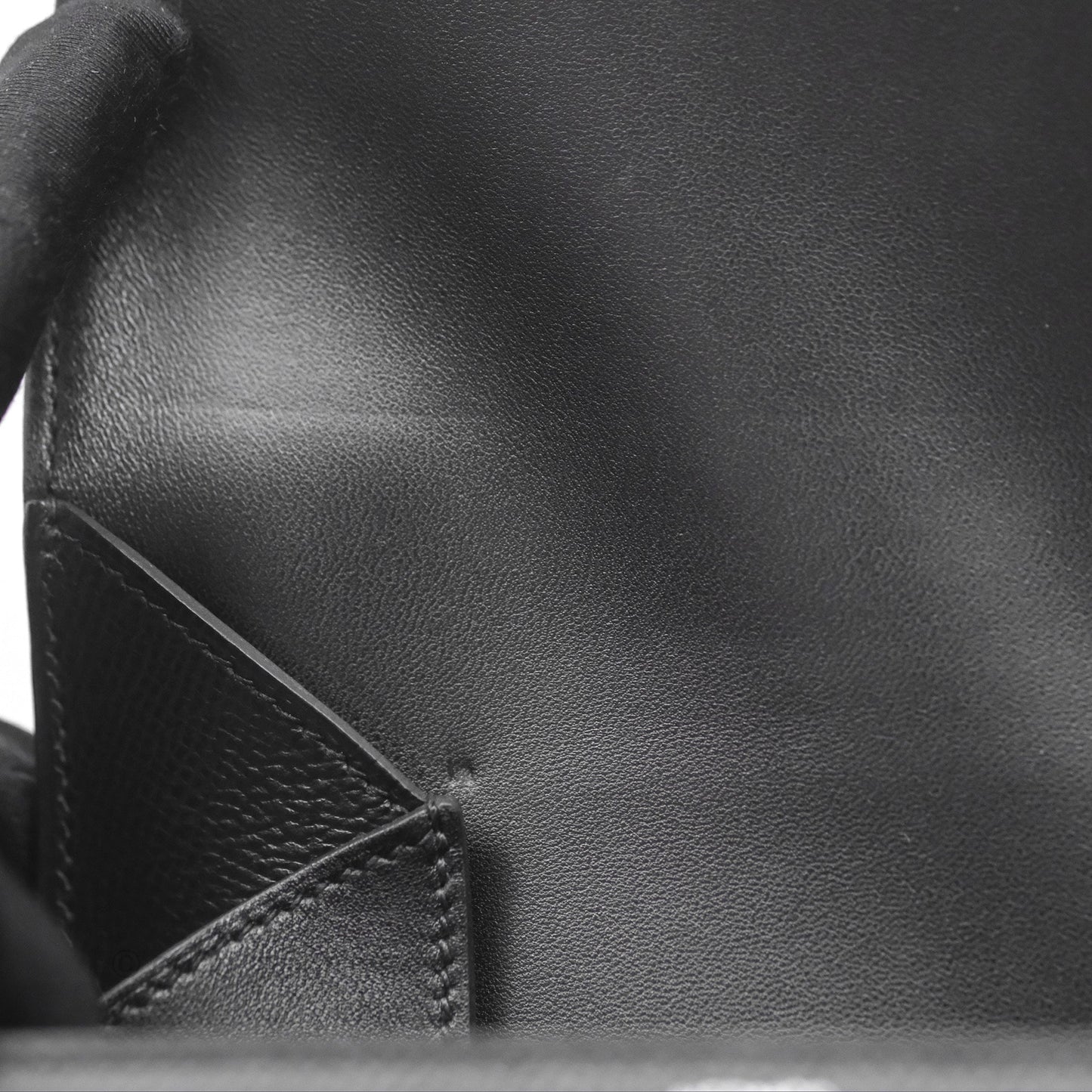 Hermès Della Cavalleria Mini Bag Noir 89 Epsom Palladium Hardware