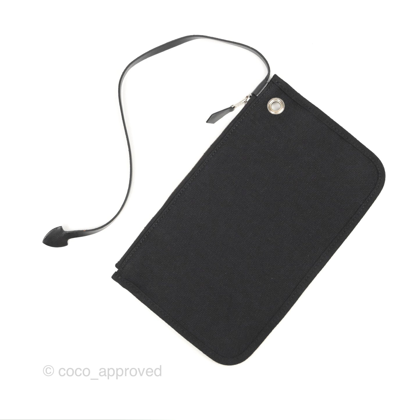 Hermès Herbag Zip 31 Retourne Black Canvas Palladium Hardware