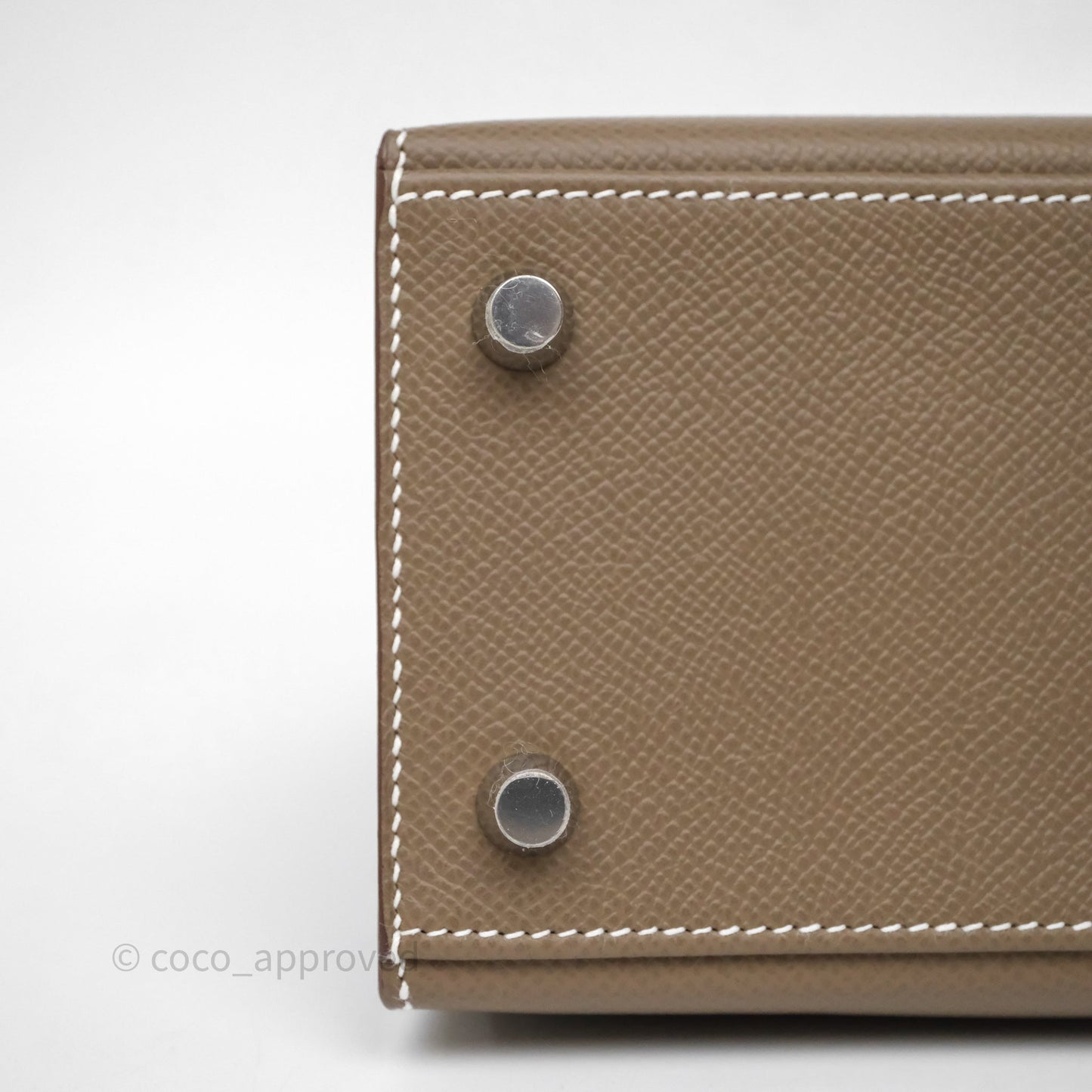 Hermes Kelly 25 Etoupe 18 Palladium Hardware