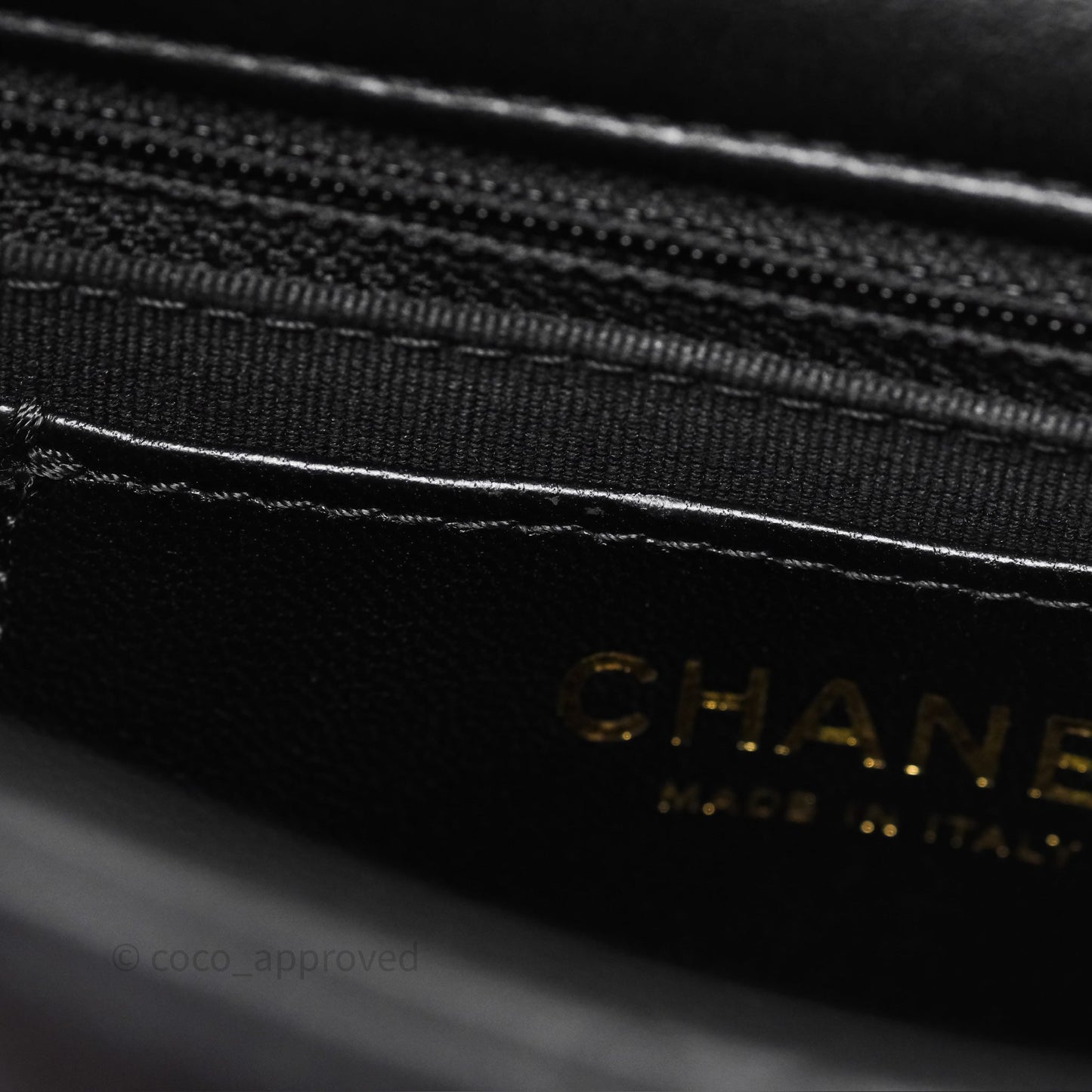 Chanel Small Funky Town Black Lambskin Aged Gold Hardware
