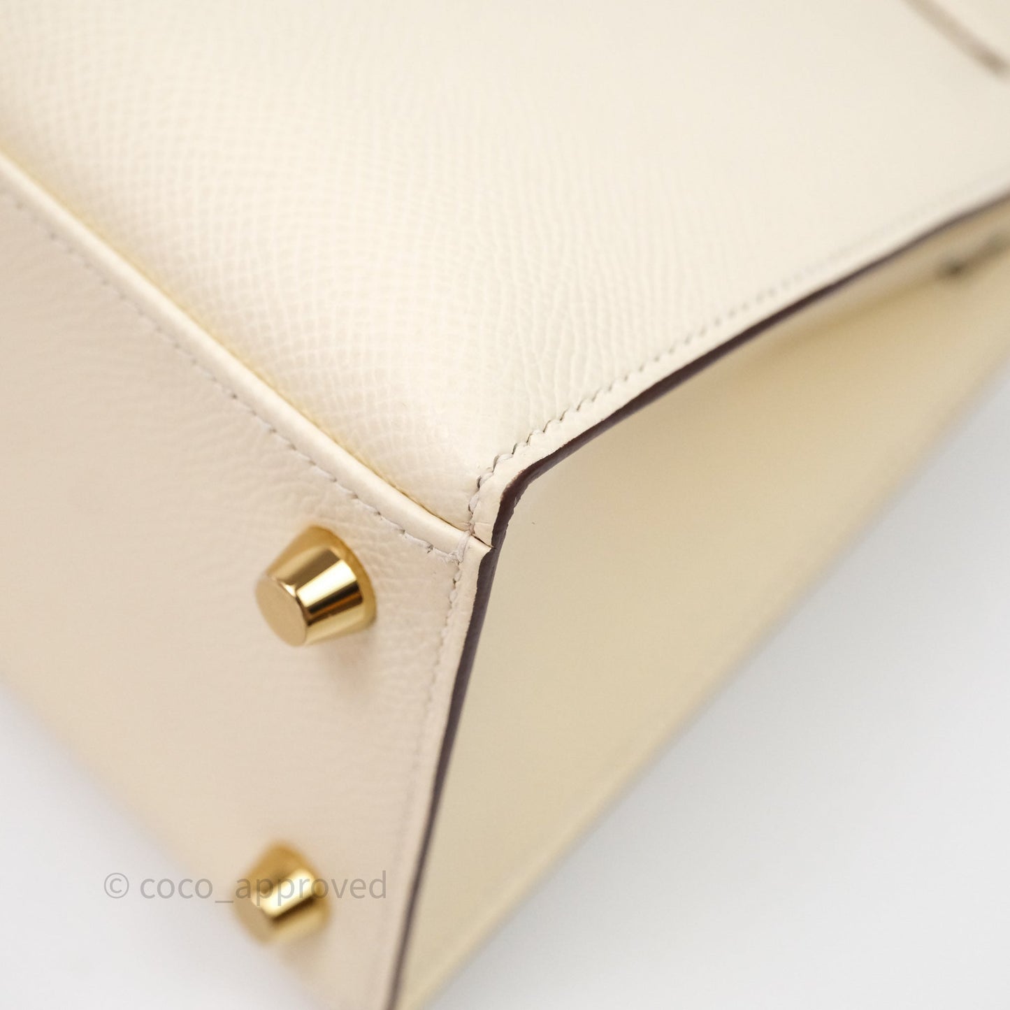 Hermès Kelly 25 Nata I2 Epsom Gold Hardware