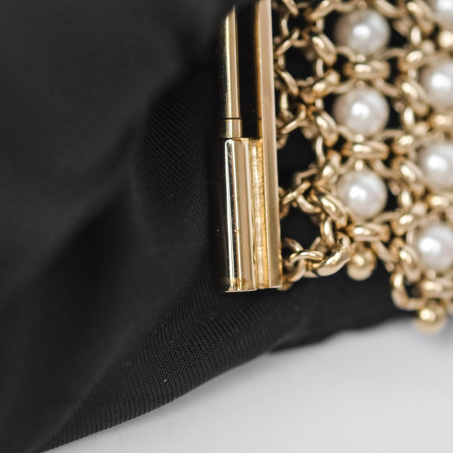 Chanel CC Pearl Bracelet Gold Tone 20C