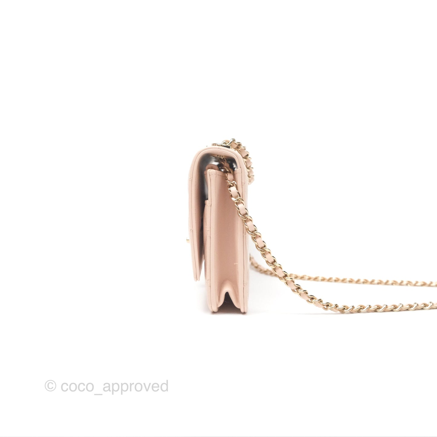 Chanel Trendy CC WOC Quilted Light Pink Lambskin Gold Hardware