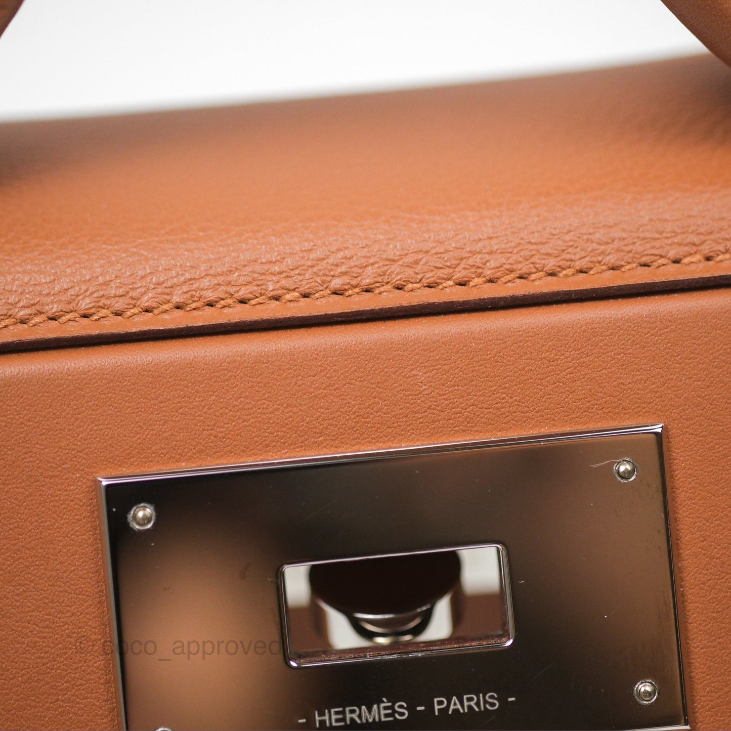 Hermès 24/24 21 Mini Gold 37 Evercolor/ Swift Palladium Hardware