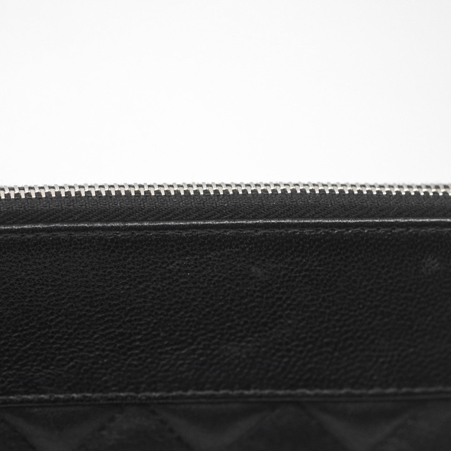 Chanel Mademoiselle Quilted Large O Case Clutch Black Lambskin