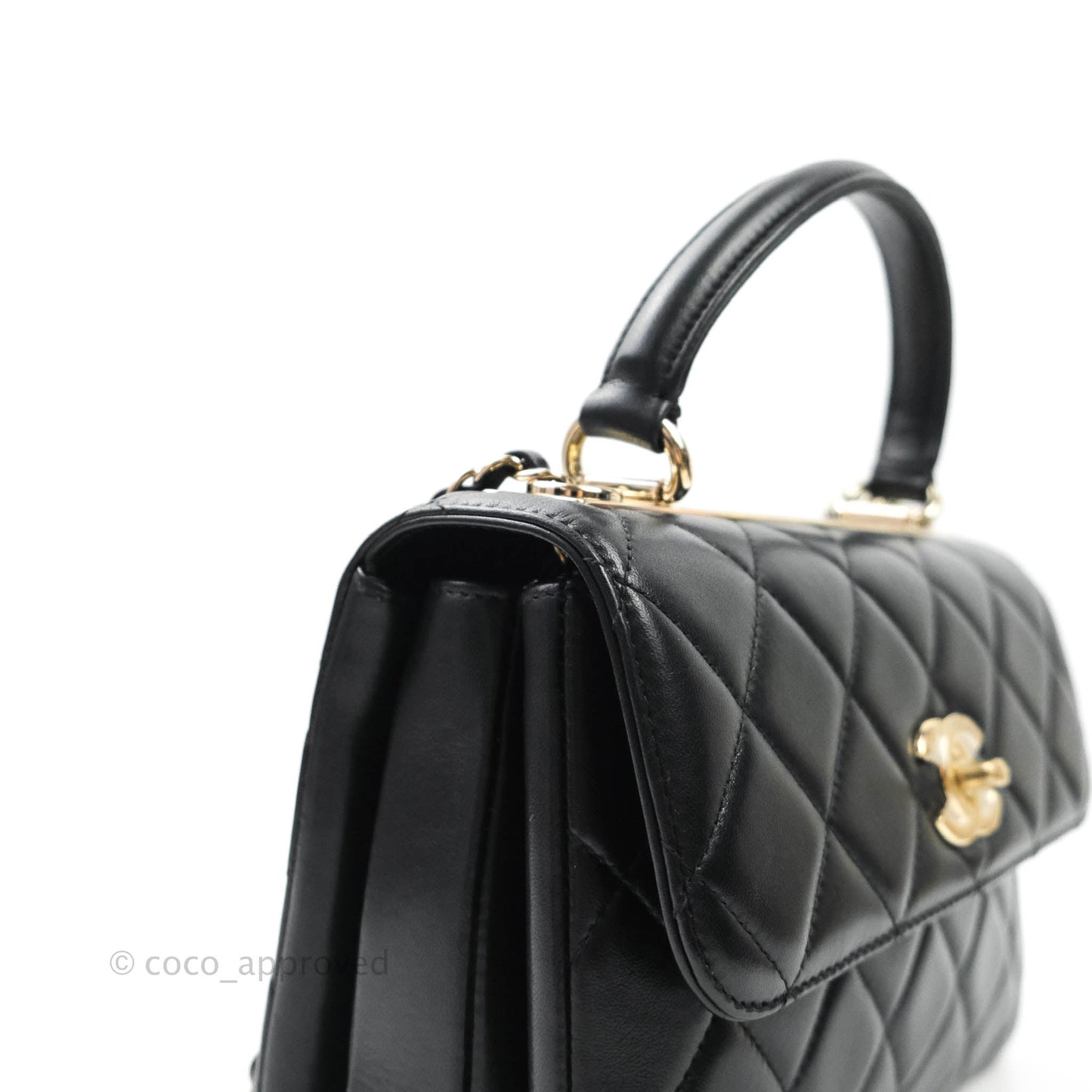Chanel Trendy CC Small Black Lambskin Gold Hardware