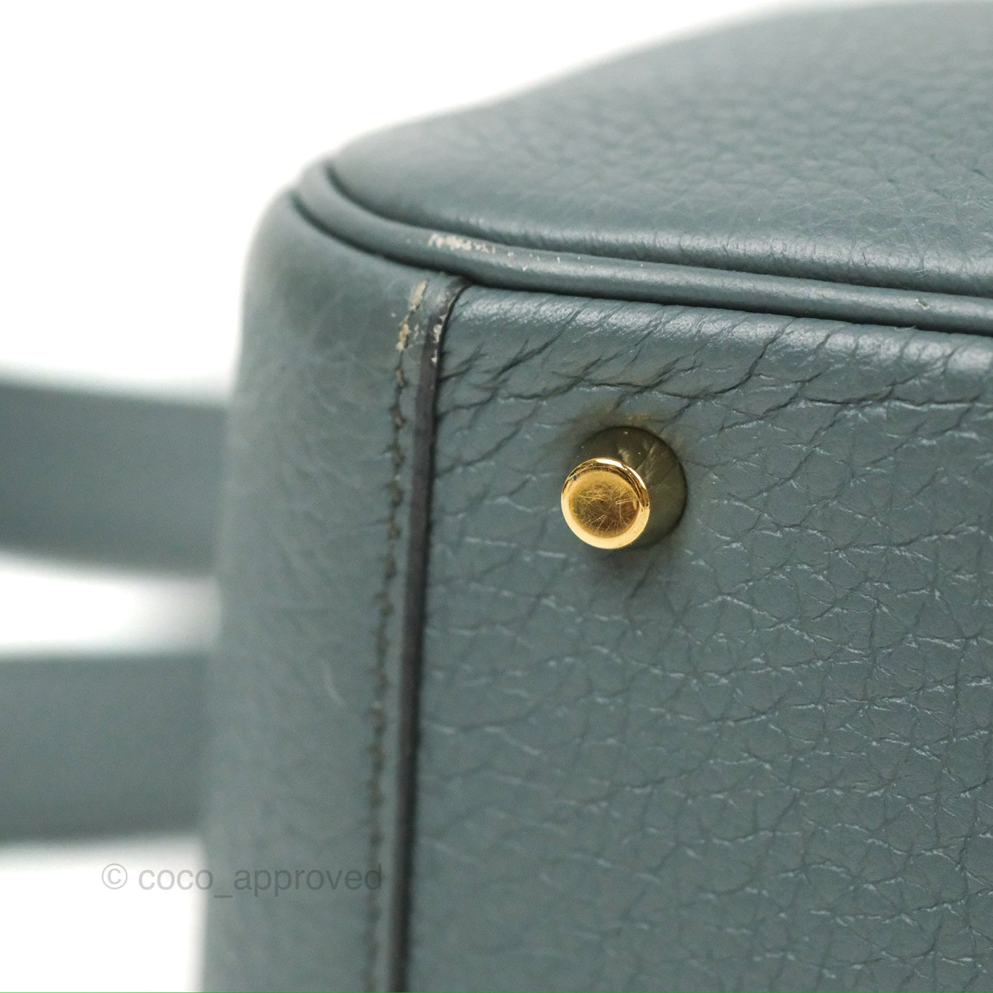 Hermès Mini Lindy 20 Bleu Orage Clemence Gold Hardware