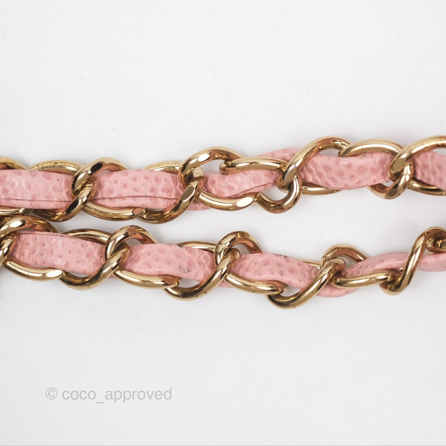 Chanel Vintage Classic M/L Medium Flap Quilted Sakura Pink Caviar 24K Gold Hardware