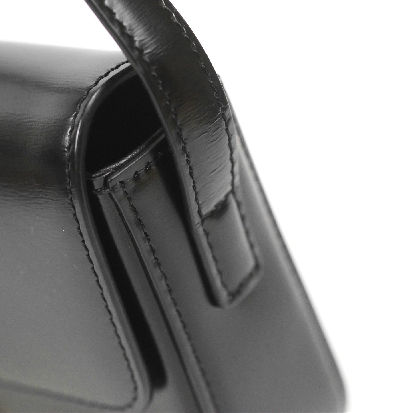 Celine Triomphe Shoulder Bag Black Calfskin
