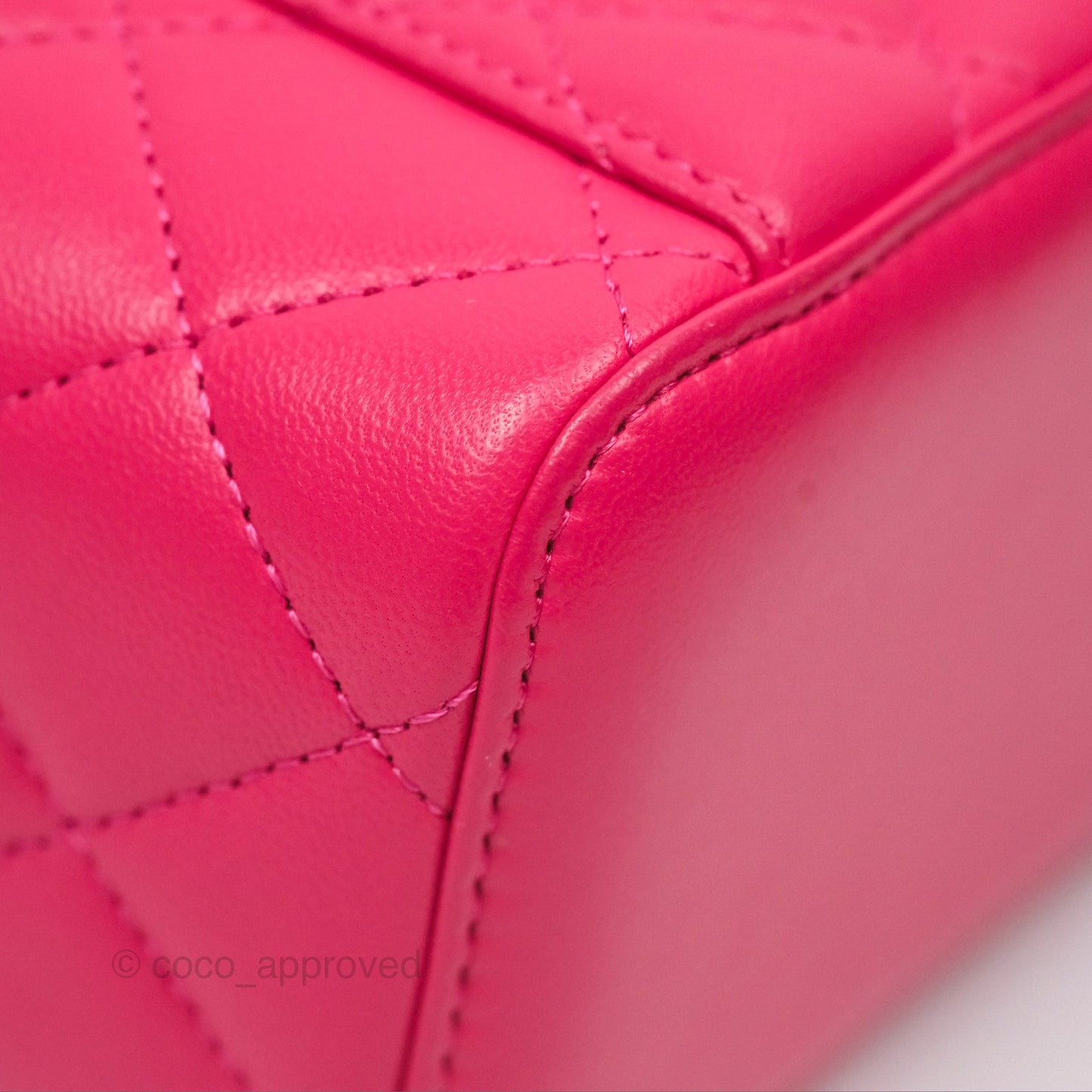 Chanel Trendy CC Vanity With Chain Dark Pink Lambskin Gold Hardware