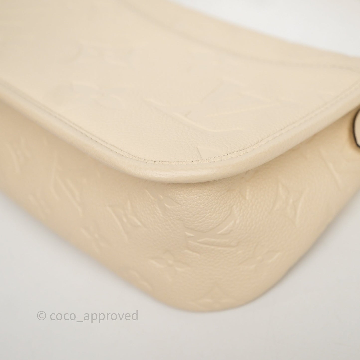 Louis Vuitton Diane Crème Beige Monogram Empreinte Leather