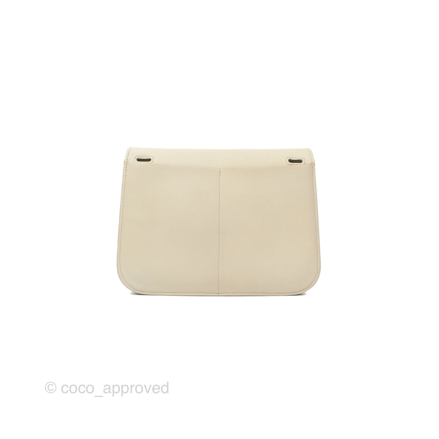 Hermès Halzan 22 Mini Craie Swift Palladium Hardware
