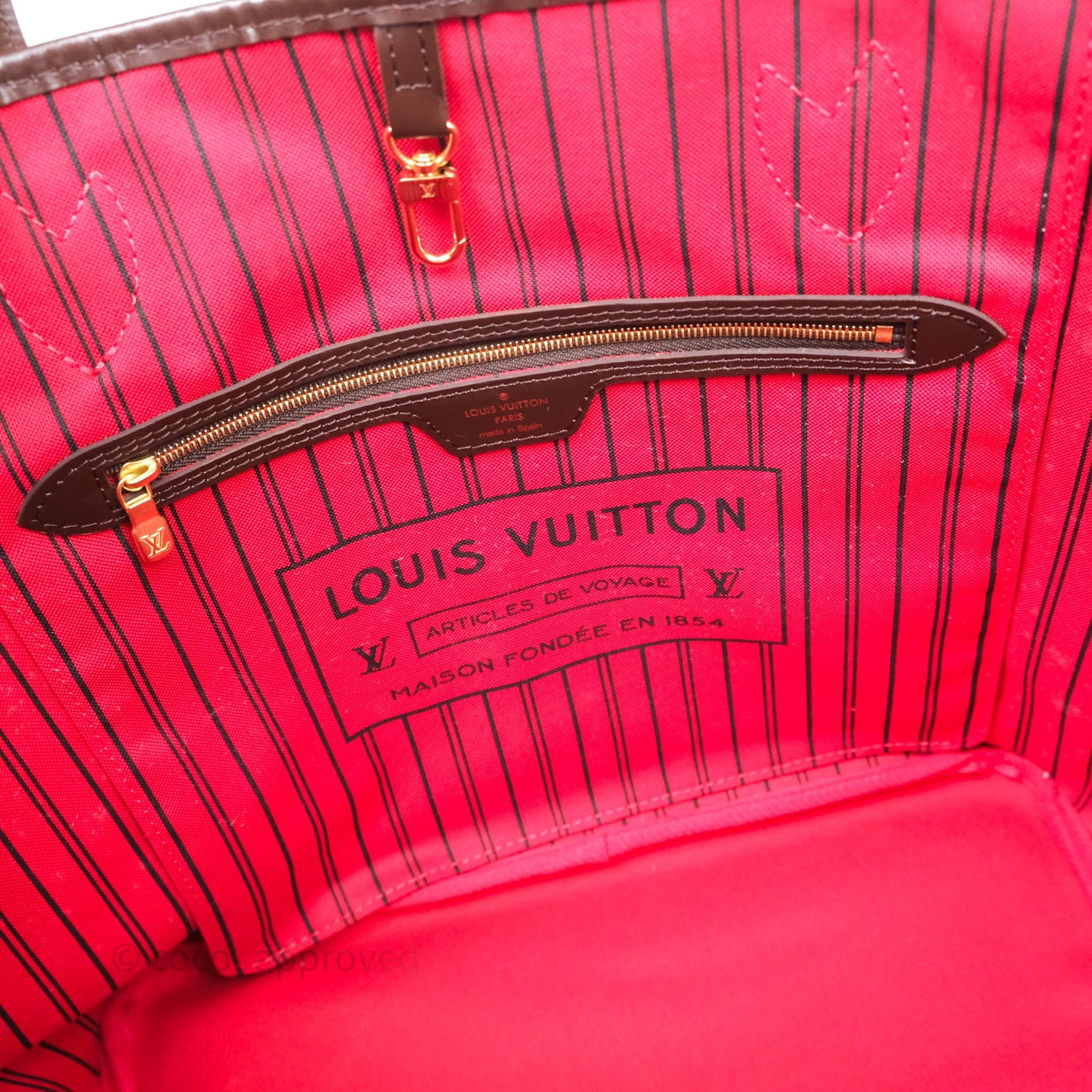 Louis Vuitton Neverfull MM Damier Ebene Canvas