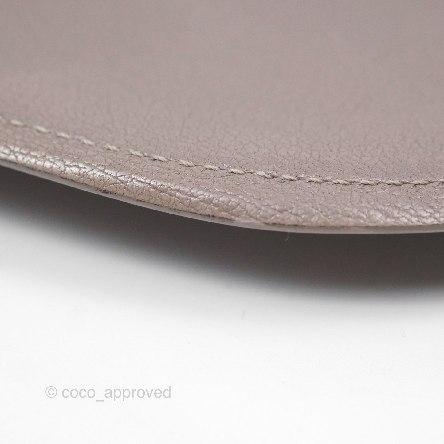 Chanel Coco Curve Flap Burnished Lilac Grey Calfskin Goatskin Antique Gold Hardware