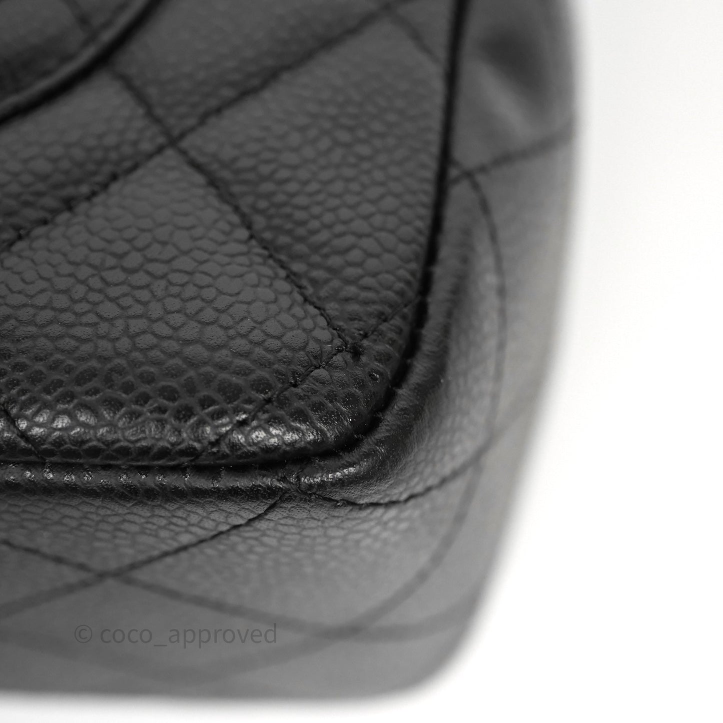 Chanel Jumbo Single Flap Black Caviar Gold Hardware⁣⁣