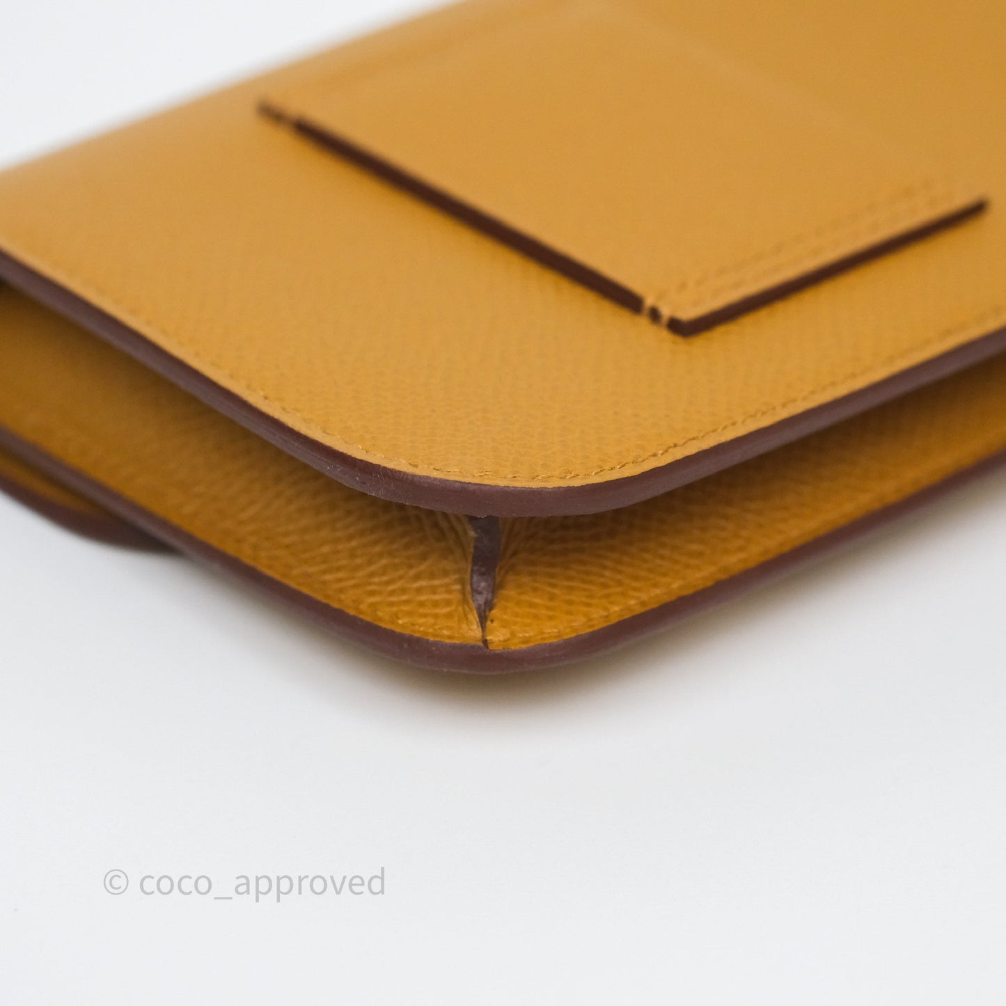 Hermès Constance Slim Wallet Sesame 2S Epsom Palladium Hardware