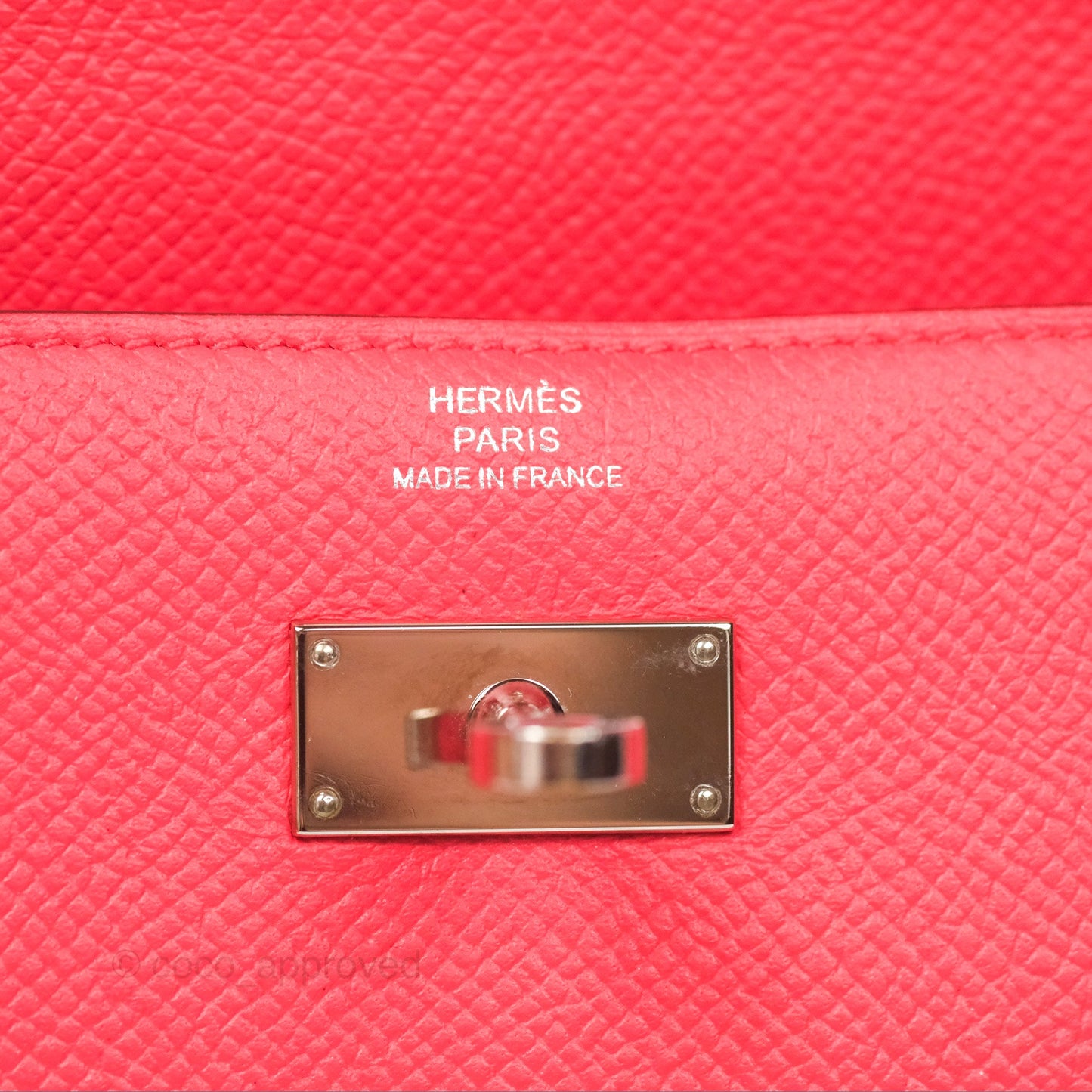 Hermès Kelly Wallet Pink Epsom Palladium Hardware
