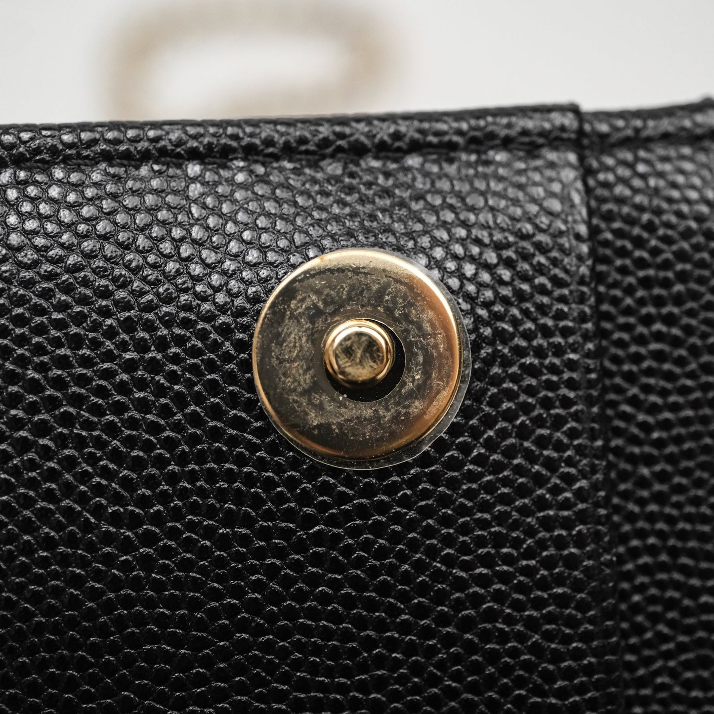 Chanel Quilted Mini Wallet on Chain WOC Black Caviar Gold Hardware