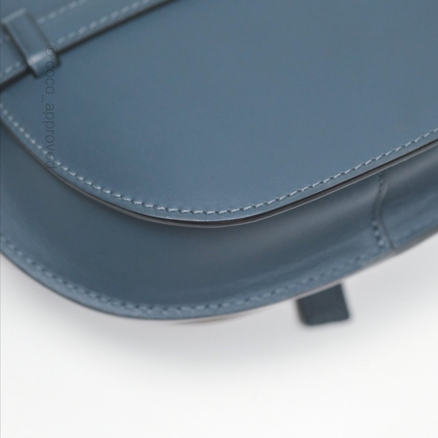 Loewe Mini Gate Dual bag Onyx Blue Soft Calfskin Jacquard Strap