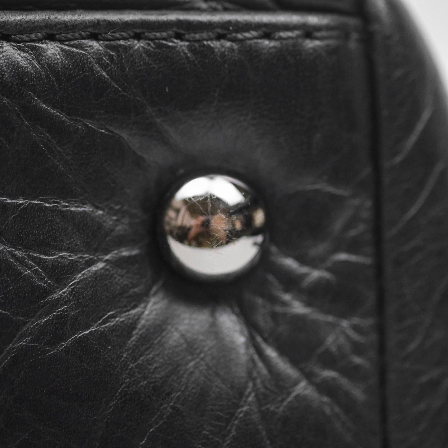 Chanel Quilted Lady Braid Bowler Bag Black Calfskin Silver Hardware
