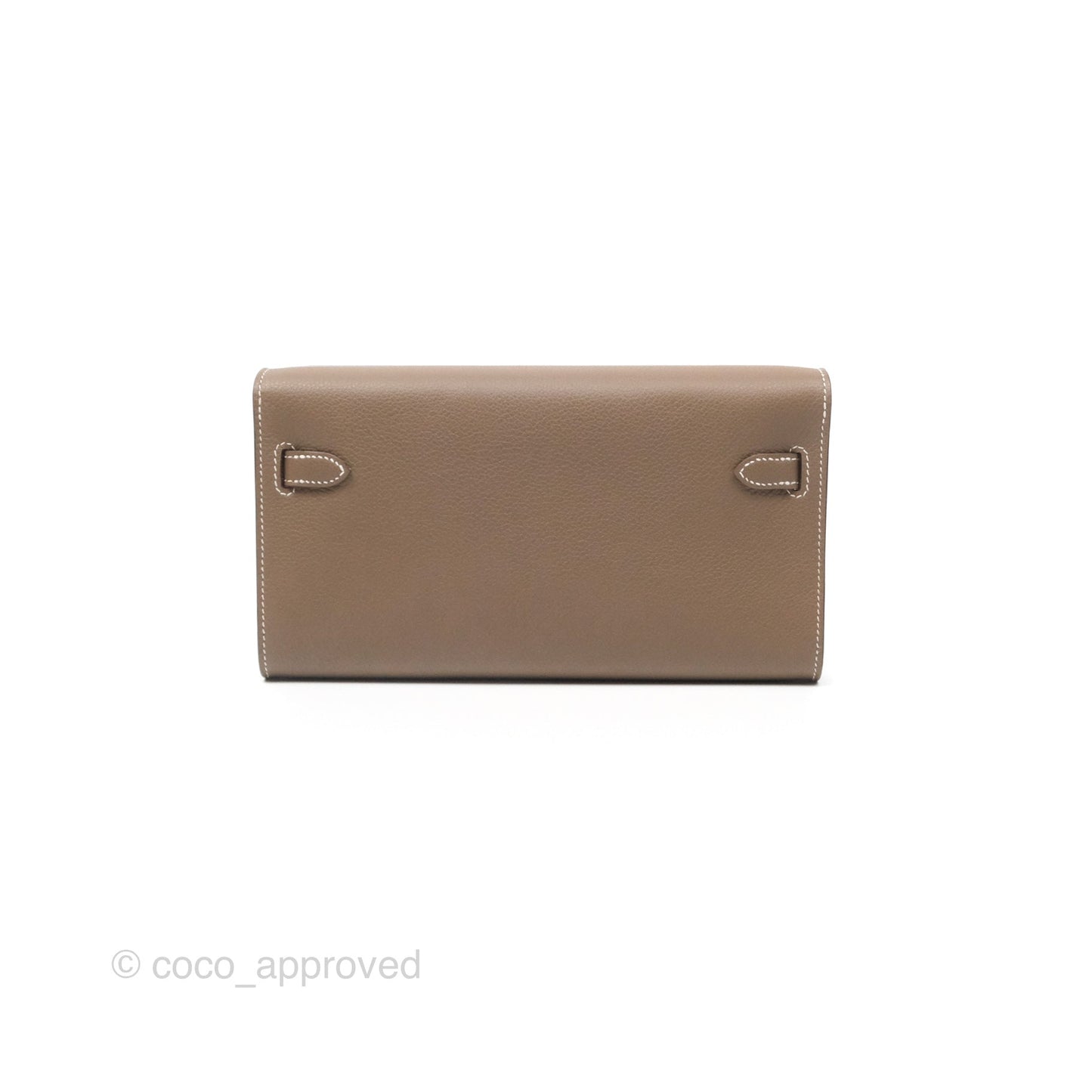Hermès Kelly To Go Wallet Etoupe Evercolor Gold Hardware