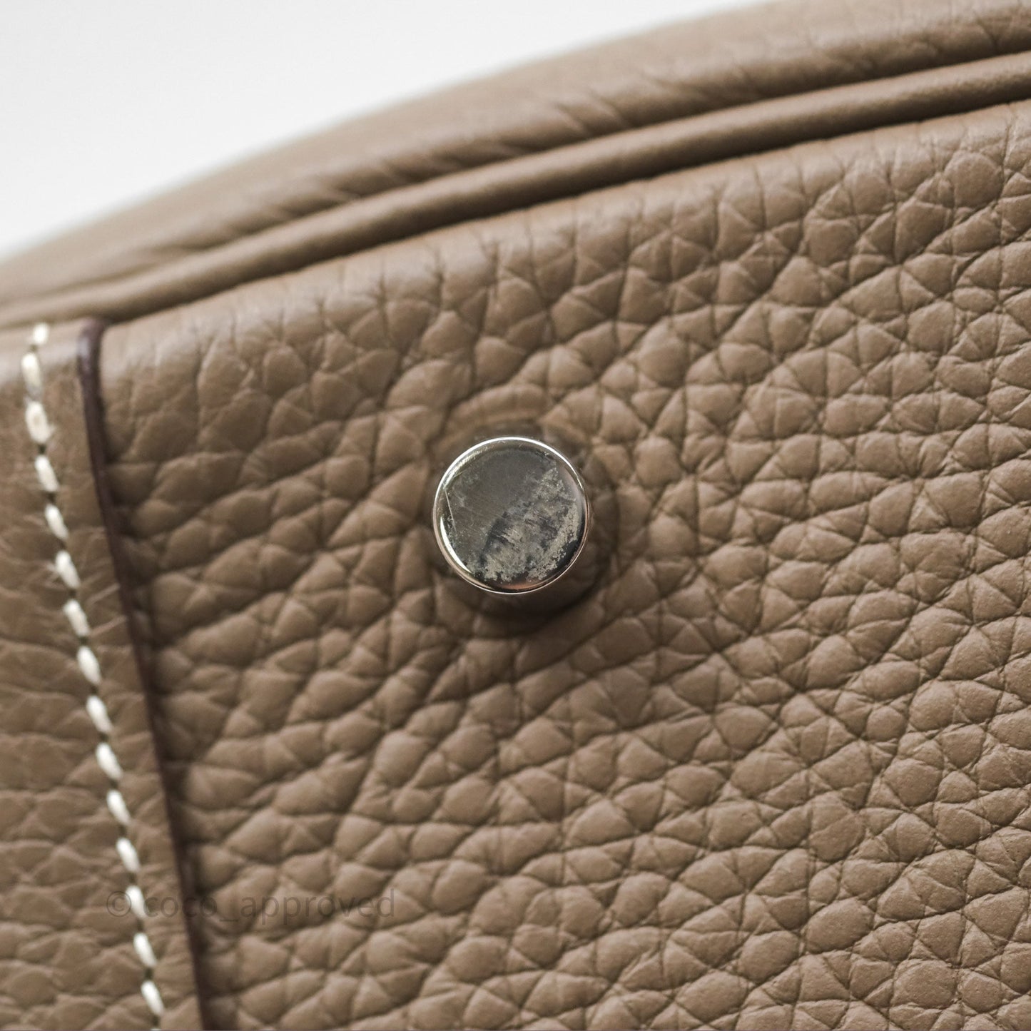 Hermès Lindy 30 Etoupe 18 Clemence Palladium Hardware