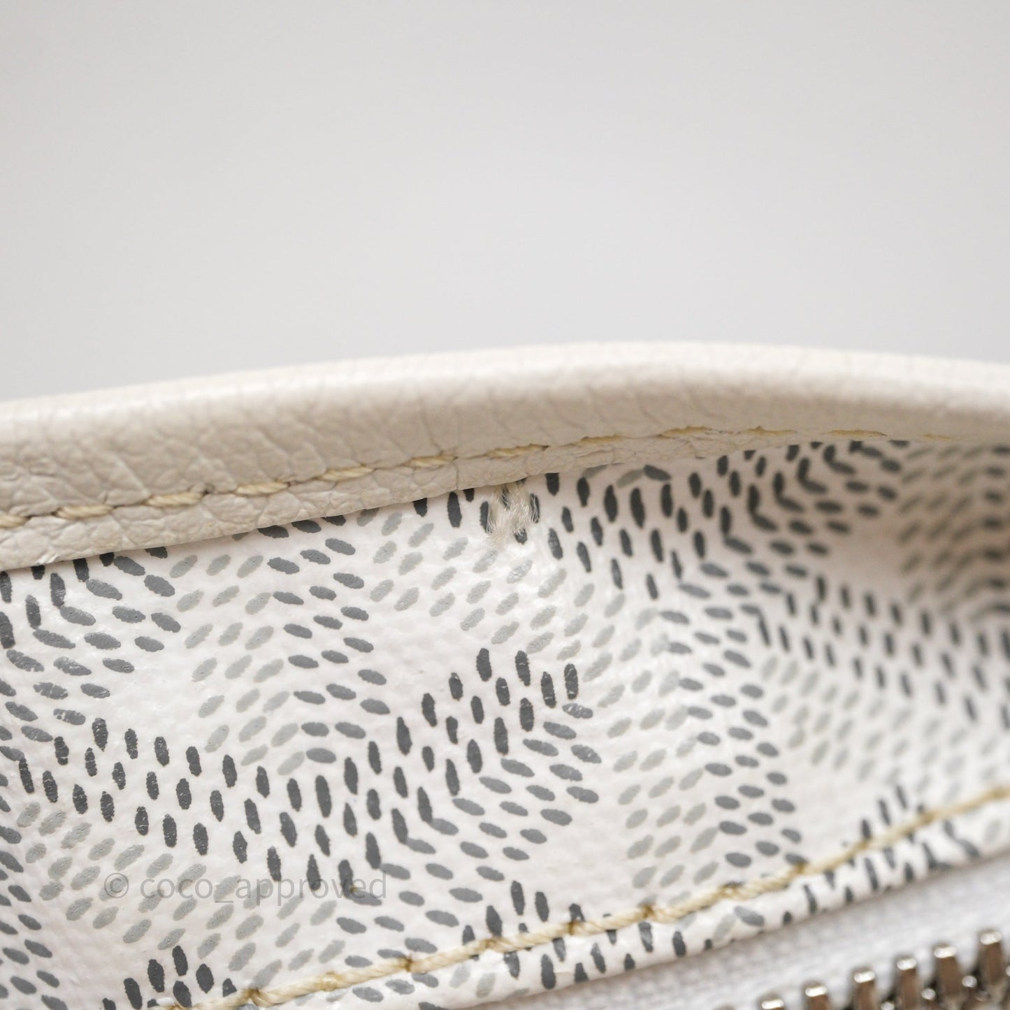 Goyard Bohème Hobo Bag PM White Goyardine Canvas