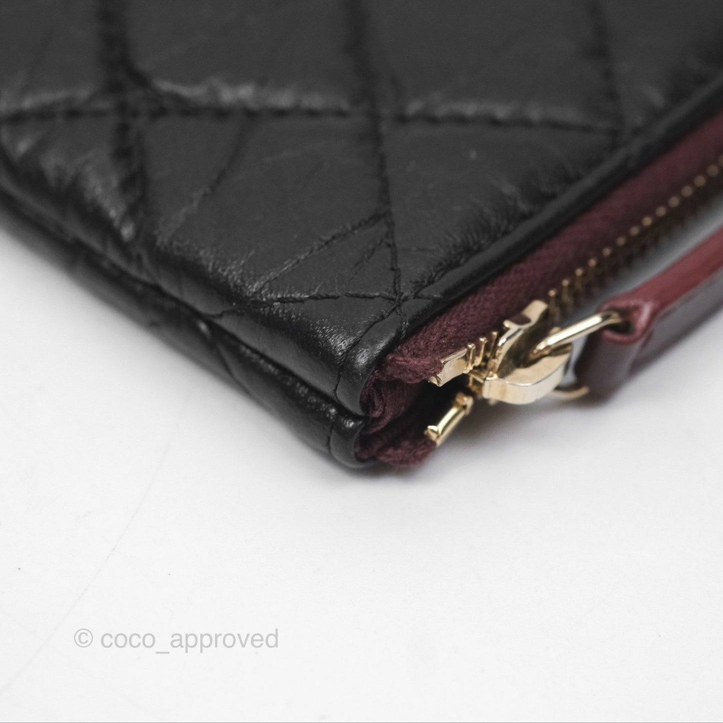 Chanel Quilted Mini Reissue O Case Black Calfskin Aged Gold Hardware