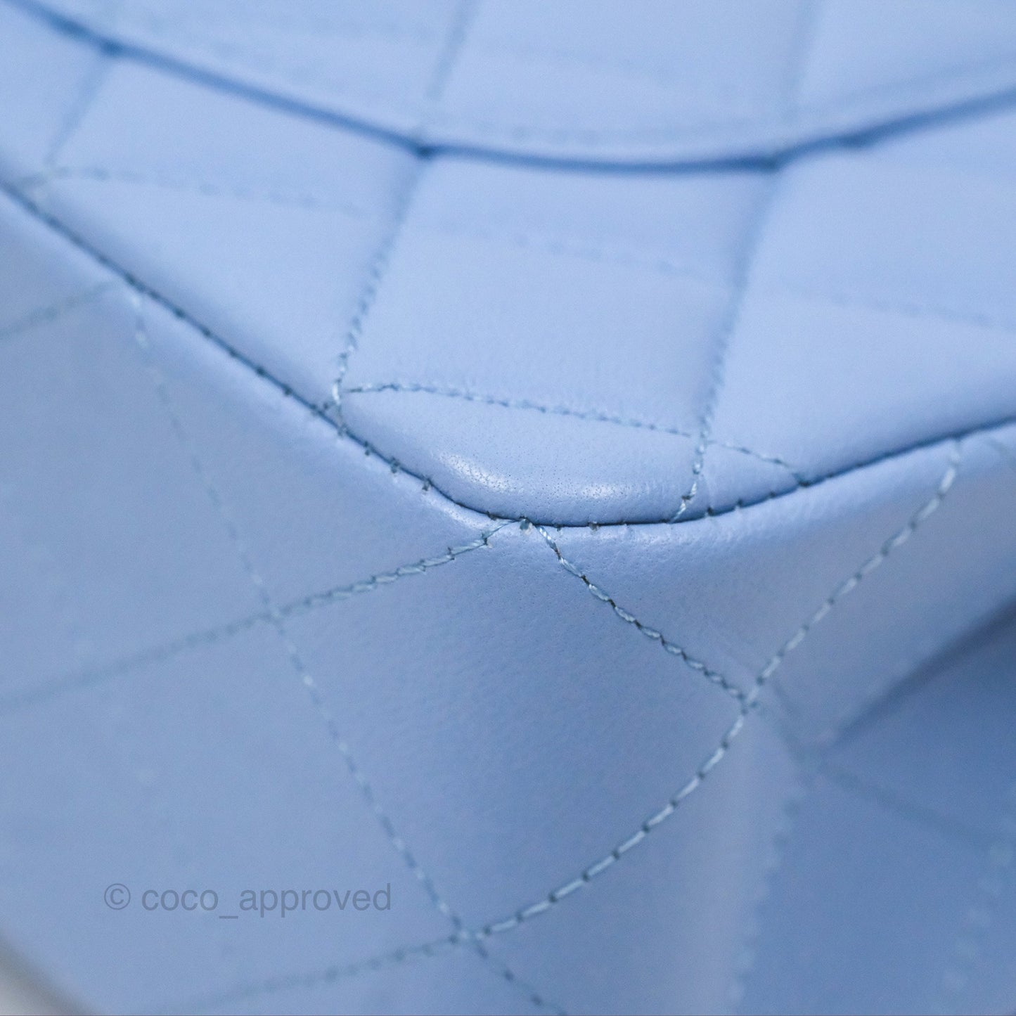 Chanel Small Classic Quilted Flap Sky Blue Lambskin Gold Hardware