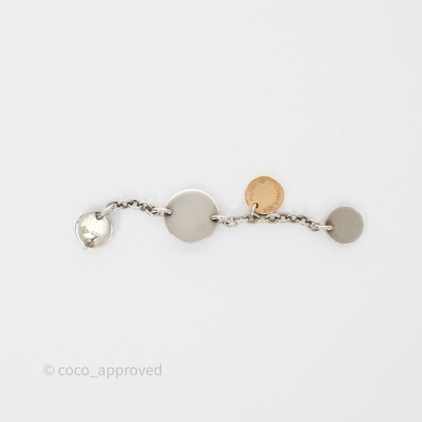 Hermès Confettis Earrings in Sterling Silver/ Rose Gold