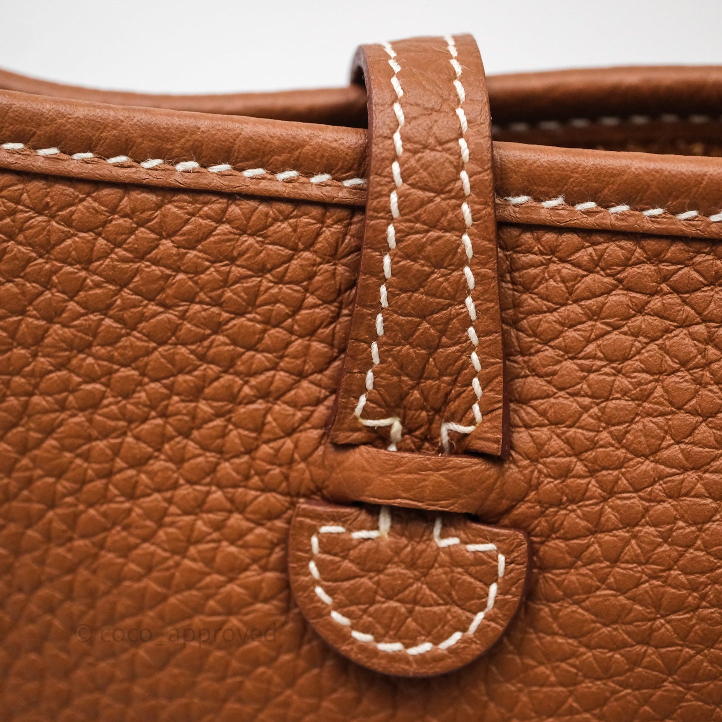 Hermès Mini Evelyne 16 Gold Clemence Gold Hardware