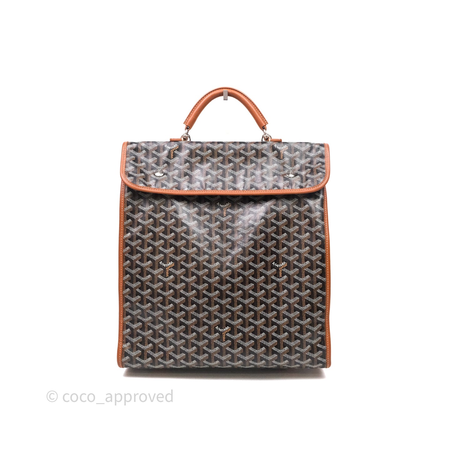 Goyard Saint Léger Backpack Black/ Tan