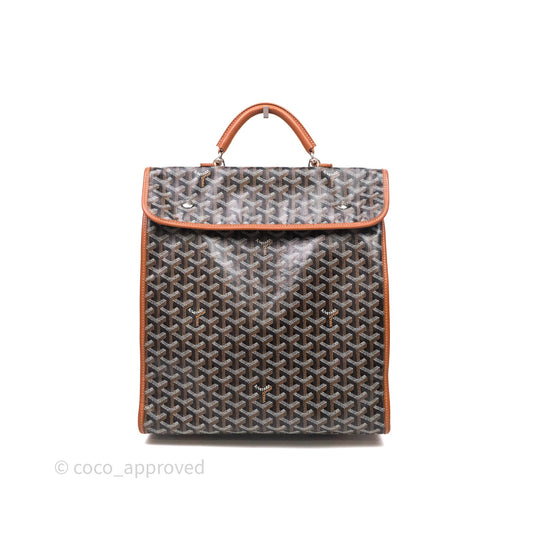 Goyard Saint Léger Backpack Black/ Tan