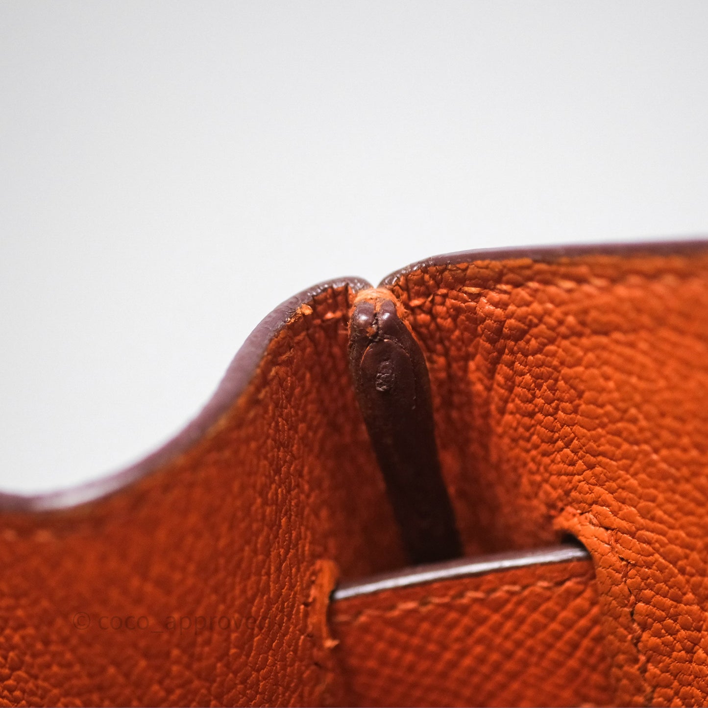 Hermès Birkin 30 Retourne Orange Epsom Palladium Hardware