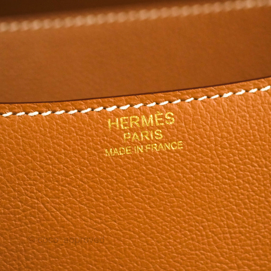 Hermès Constance 24 Gold Evercolor Gold Hardware