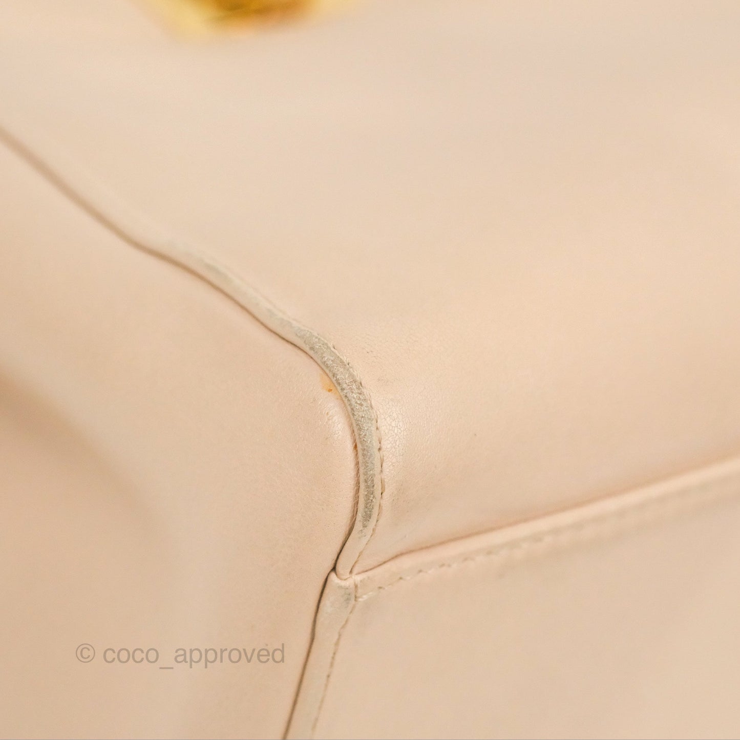 Fendi Mini Peekaboo Bag Poudre Lambskin Gold Hardware