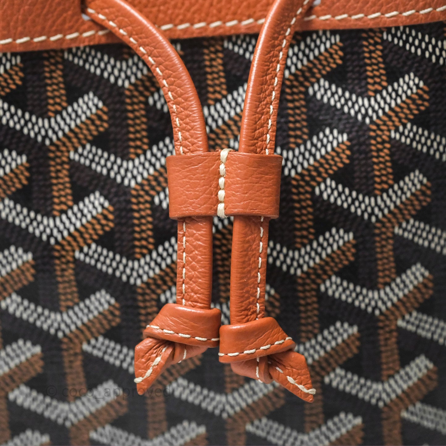 Goyard Petit Flot Bucket Bag Black & Tan Goyardine