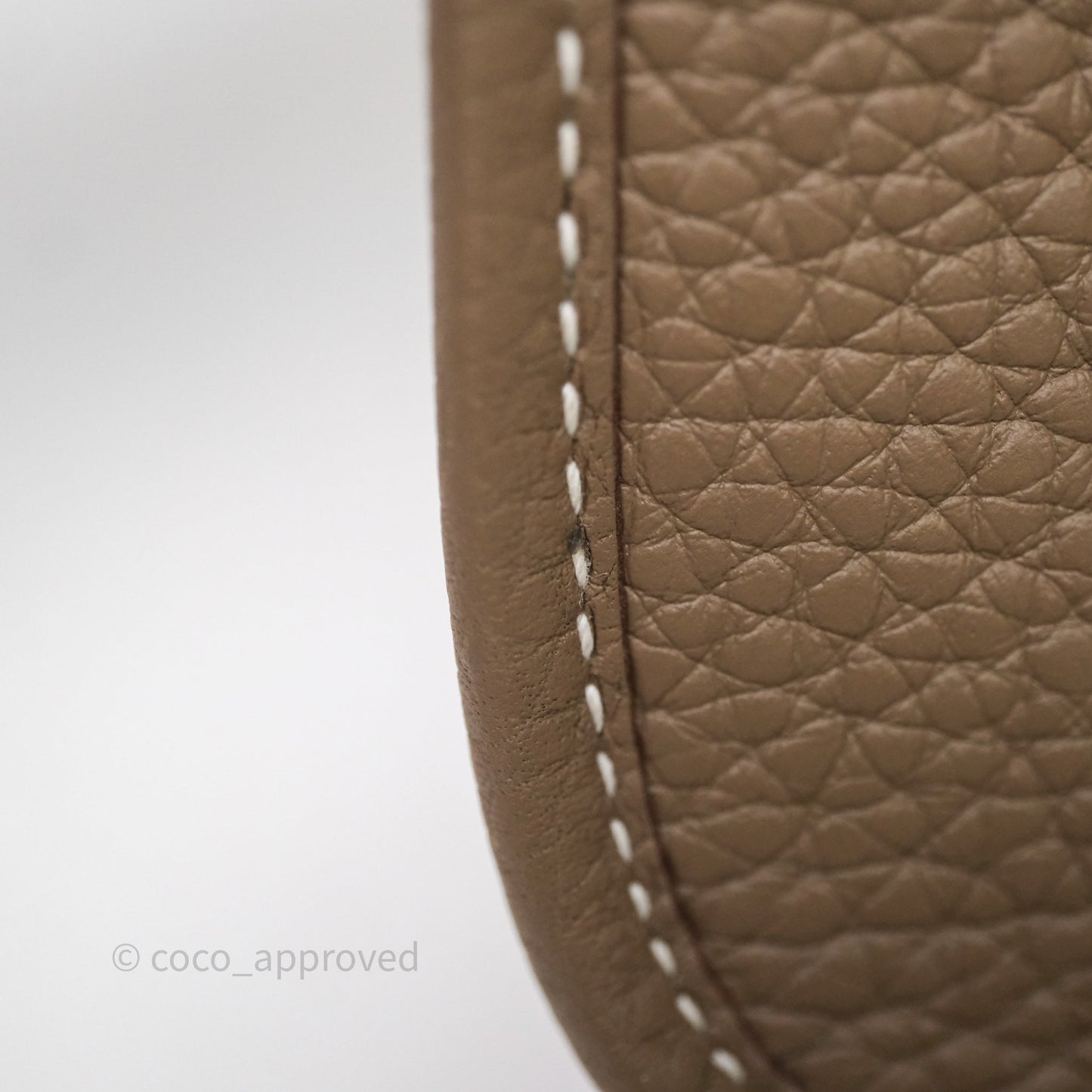 Hermès Mini Evelyne 16 Etoupe 18 Clemence Gold Hardware